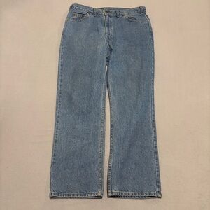 Vintage Levis 506 Orange Tab Jeans 38x30 Blue Straight‎ Light Wash Casual Norm
